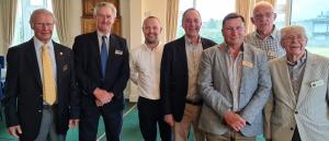 Dr Kieran Mullan MP with President Hugh Allen